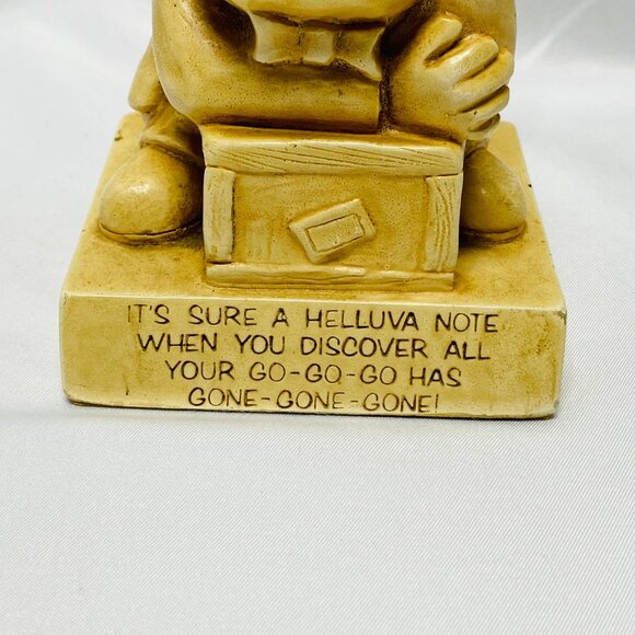 Vintage 1965 Paula Figurine Helluva Note Go Go Gone Humorous - Picture 2 of 9